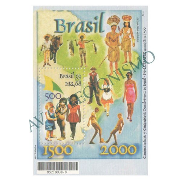 B110 - 500 Anos do Descobrimento do Brasil. Pró-Lubrapex - 1999 - MINT