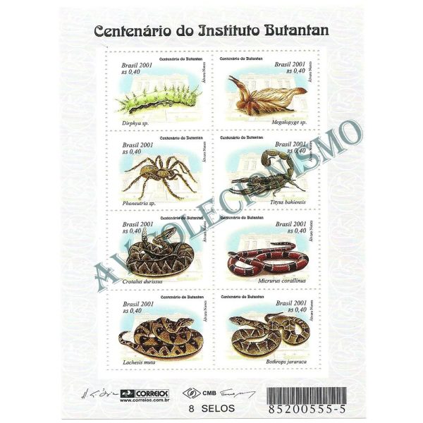 B118 - Centenário do Instituto Butantã - 2001 - MINT