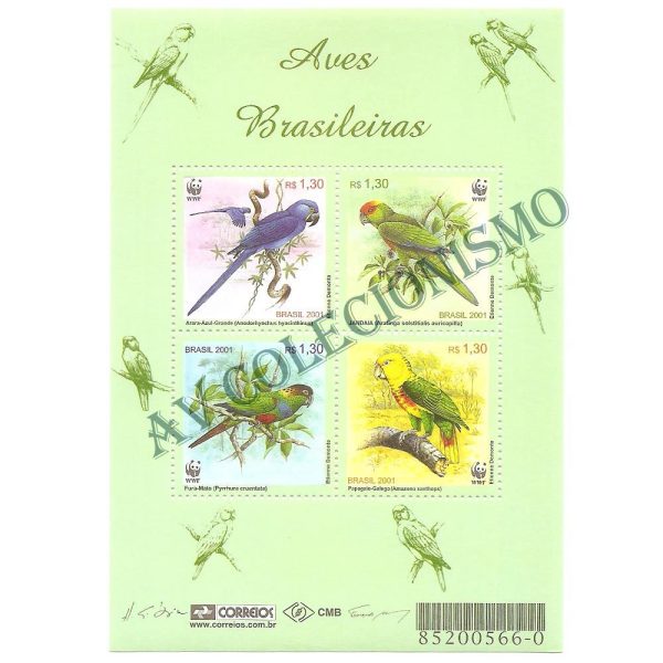 B119 - Aves Brasileiras - 2001 - MINT