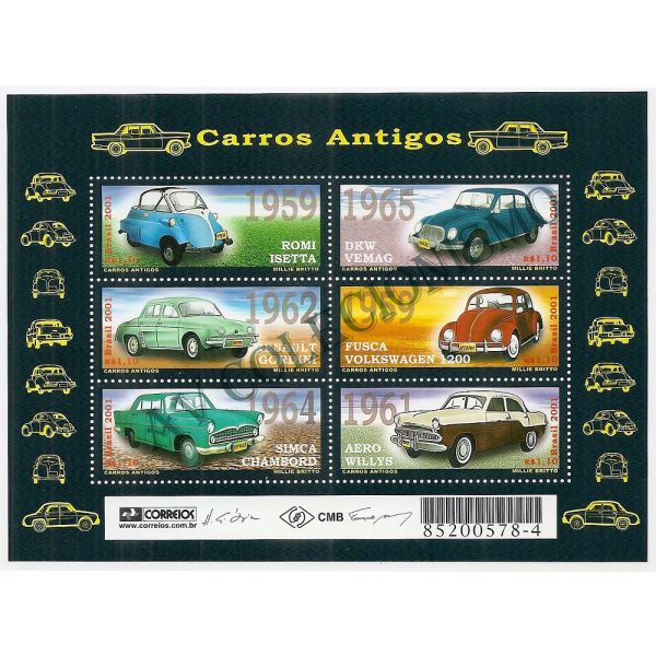 B120 - Carros Antigos - 2001 - MINT