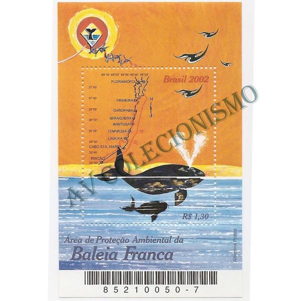 B128 -  Areá de Preservação da Baleia Franca- 2002 - MINT