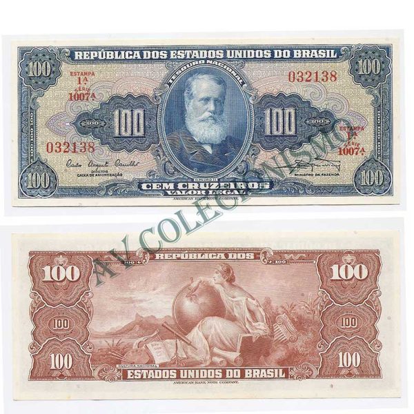 C034 - 100 Cruzeiros - 1961 - FE