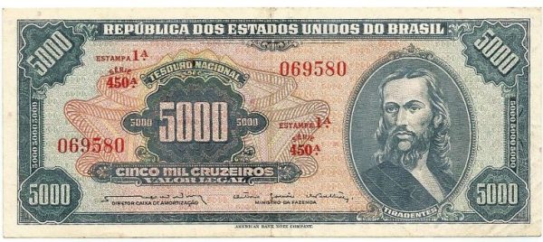 C058 - 5000 Cruzeiros - 1964 - SF