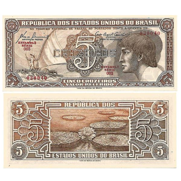 C111 - 5 Cruzeiros - Índio - Serie 003 - 1961 - FE