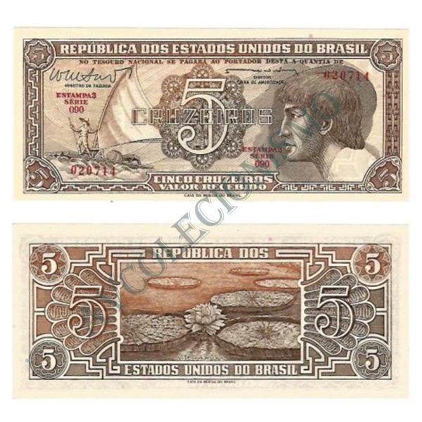 C112 - 5 Cruzeiros - Índio - Serie 090 - 1962 - FE