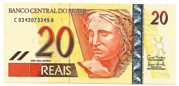 C307 - Cédula Brasil - 20 Reais - 2010- FE
