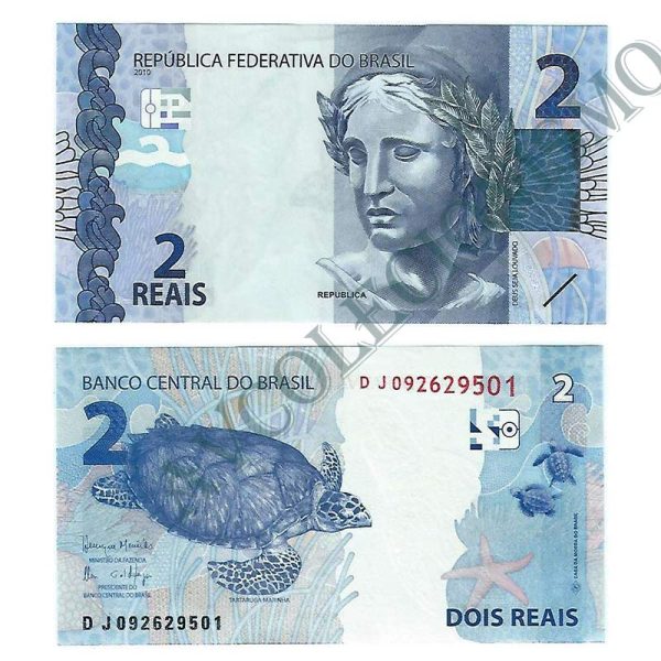 C336B - Cédula Brasil - 2 Reais - Série - DJ - 2016 - FE