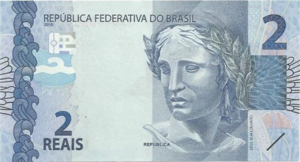 C339B - Cédula Brasil - 2 Reais - Série - HA - 2020 - FE