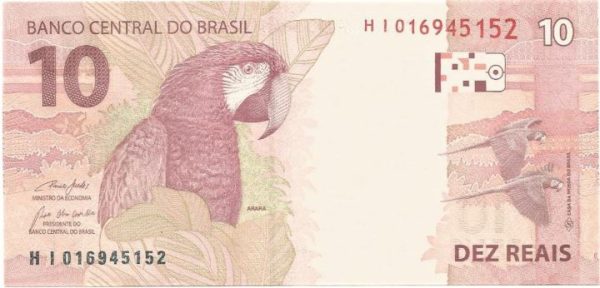 C350B - Cédula Brasil - 10 Reais - Serie HI - 2019 - FE
