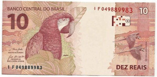 C350D - Cédula Brasil - 10 Reais - Serie IF - 2019 - FE