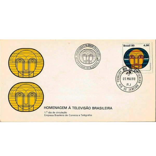 FDC196CBC/CPD - Homenagem à Televisão Brasileira - 1980