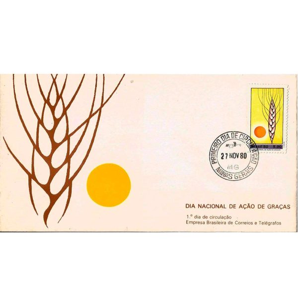 FDC214CPD - Dia Nacional de Ação de Graças - 1980