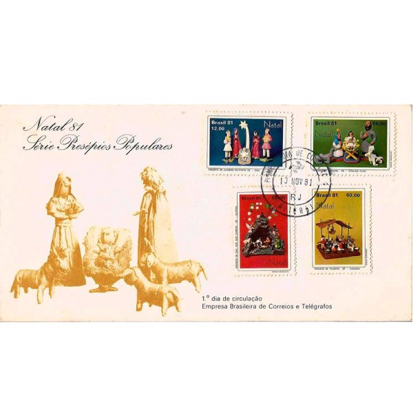 FDC237CPD - Natal 81 - Série Presépios Populares - 1981