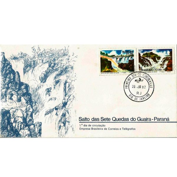 FDC250CPD - Salto das Sete Quedas do Guaíra-Paraná - 1982