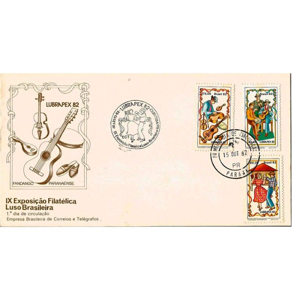 FDC266CBC/CPD - LUBRAPEX 82 - IX Exposição Filatélica Luso Brasileira - 1982