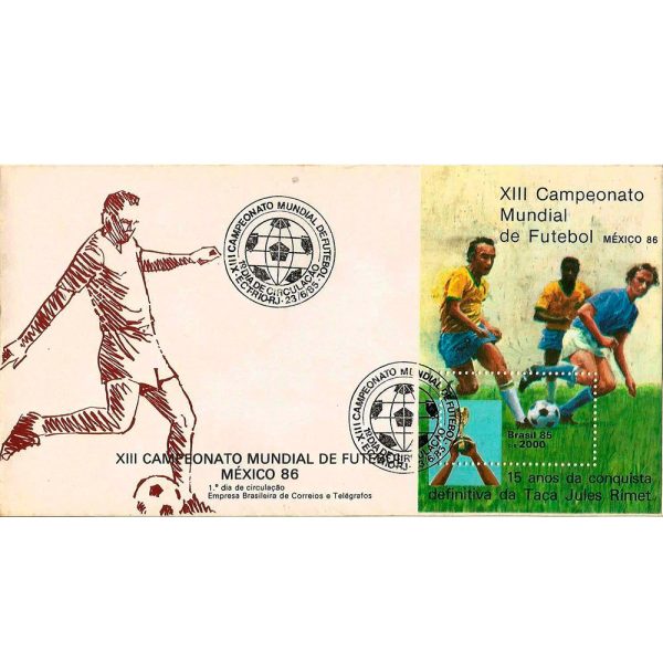 FDC366 - XIII Campeonato Mundial de Futebol - México 86 - 1985