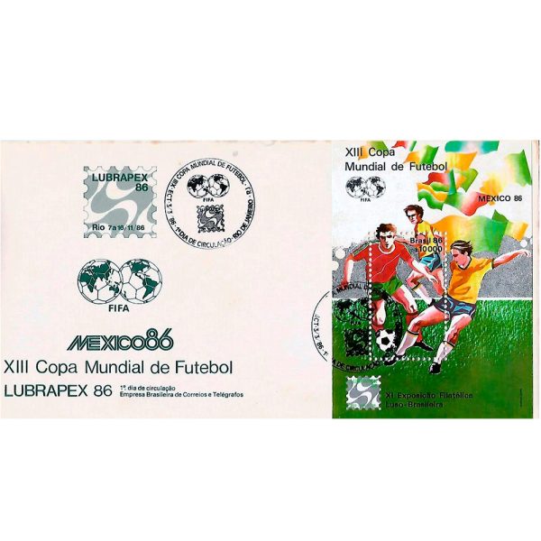 FDC389 - XIII Copa Mundial de Futebol - 1986
