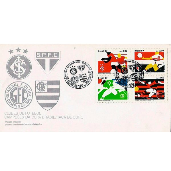 FDC428 - Clubes de Futebol - Campeões da Copa do Brasil - 1987