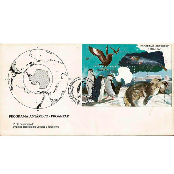 FDC493 - Programa Antártico - PROANTAR - Fauna Antártica - 1990
