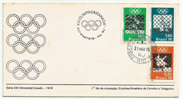 FDC093 CBC/CPD - C-933/935 - Jogos Olímpicos de Montreal - 1976