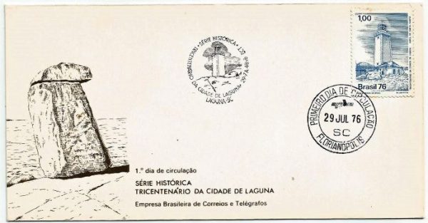 FDC096CPD/CBC - Tricentenário da cidade de Laguna - 1976