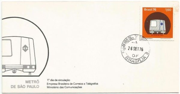 FDC104CPD - Metrô de São Paulo - 1976