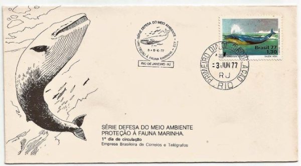 FDC121CPD/CBC - Série Defesa do Meio Ambiente Proteção à Fauna Marinha - 1977