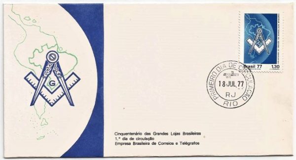 FDC126CPD - Cinquentenário das Grandes Lojas Brasileiras - 1977