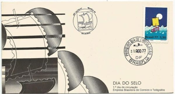 FDC127CPD/CBC -  Dia do Selo - 1977
