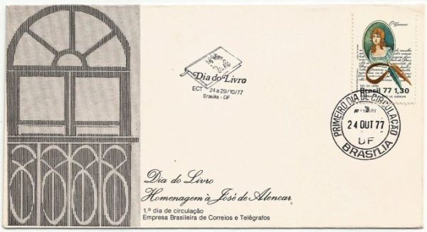 FDC136CBC/CPD - Dia do Livro - Homenagem José de Alencar - 1977