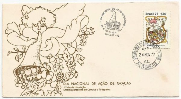 FDC140CBC/CPD - Dia Nacional de Ação de Graças - 1977