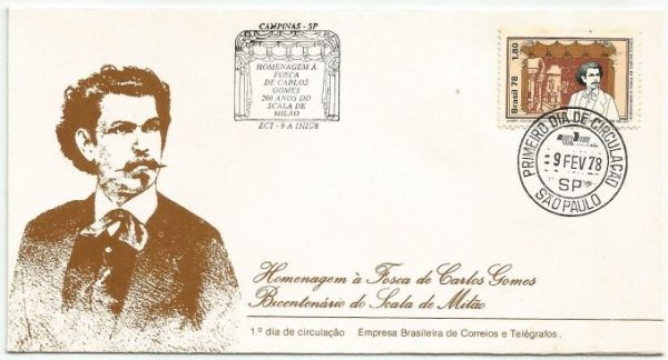FDC145CPD/CBC - Homenagem à Fosca de Carlos Gomes - Bicentenário do Scala de Milão - 1978