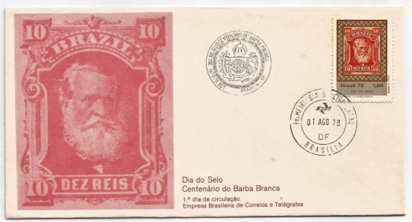 FDC156CPD/CBC - Dia do Selo - Centenário do Barba Branca - 1978