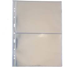 Folhas para 2 Cédulas - ACETATO - Furos Universais - 32Cm x24 Cm