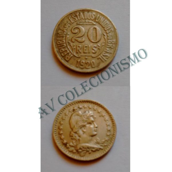 MNI 060 - Moeda 20 réis - Níquel - 1920 - SOB