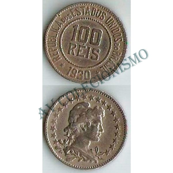 MNI 085 - Moeda 100 réis - Níquel - 1930 - MBC