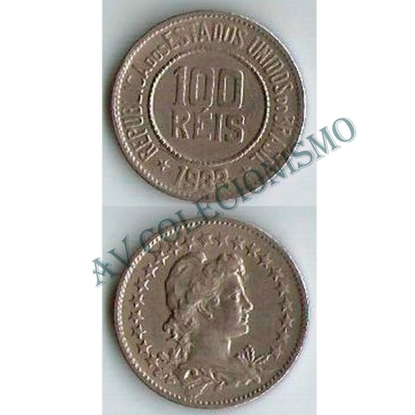 MNI 088 - Moeda 100 réis - Níquel - 1933 - MBC