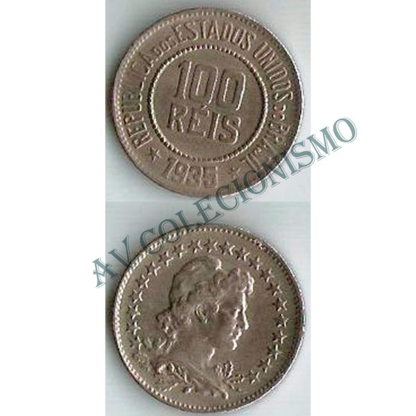 MNI 090 - Moeda 100 réis - Níquel - 1935 - MBC