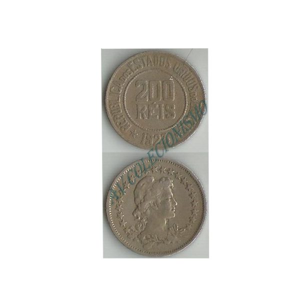 MNI 096 - Moeda 200 réis - Níquel - 1923 - MBC