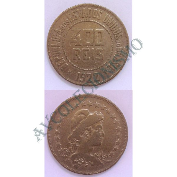 MNI 113 - Moeda 400 réis - Níquel - 1922 - MBC