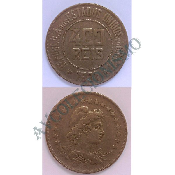 MNI 120 - Moeda 400 réis - Níquel - 1931 - MBC
