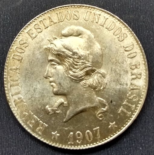 MPR 696 - Moeda 2000 réis - Prata - 1907 - FC