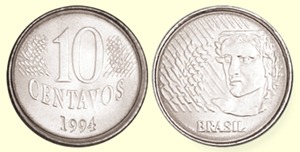 MRS 446 - Moeda 10 Centavos - 1994 - SOB