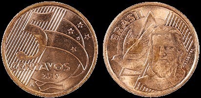 MRS 485 - Moeda 5 Centavos - 2019 - FC