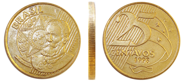 MRS 512 - Moeda 25 Centavos - 1998 - FC