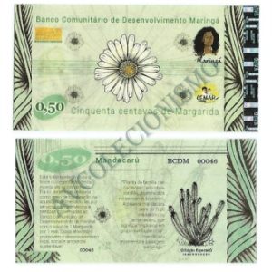 MSB011 - Moeda Social - Margarida - C$ 0,50 - B. Maringá - PB - FE