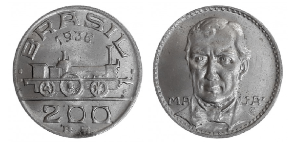 MVM 143 - Moeda 200 Reis - Cupro-Niquel - 1936 -  Visconde de Maúa - SOB