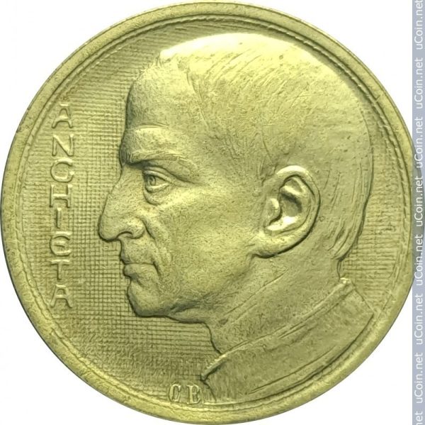 MVM 156 - Moeda 1000 réis - Bronze-Alumínio - 1935 -  José Anchieta - SOB