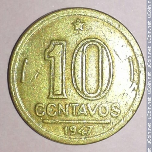 MVM 197 - Moeda 10 centavos - Bronze-Alumínio - 1947 - José Bonifácio de Andrada e Silva - SOB