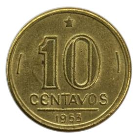 MVM 203 - Moeda 10 centavos - Bronze-Alumínio - 1953 - José Bonifácio de Andrada e Silva - SOB